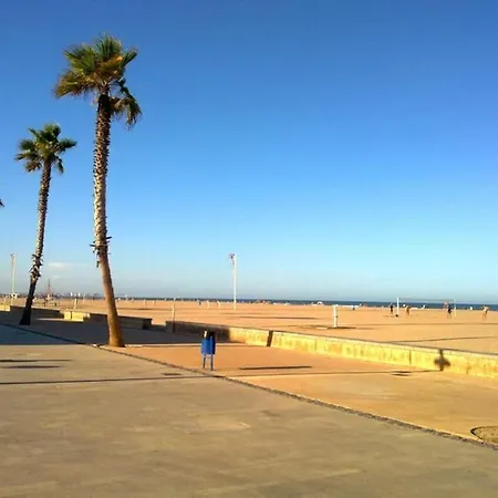 Apartamento Frente Al Mar En Playa Patacona Valencia Exterior foto